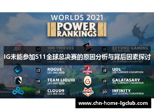 IG未能参加S11全球总决赛的原因分析与背后因素探讨 IG未能参加S11全球总决赛的原因分析与背后因素探讨